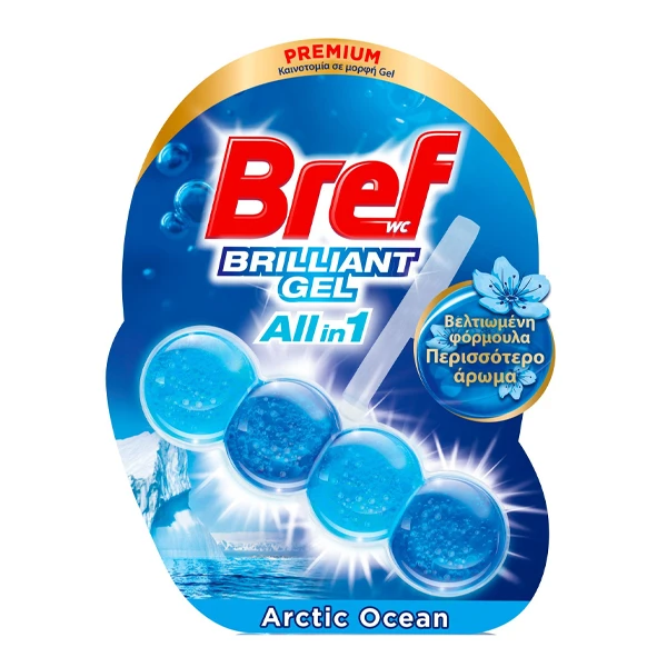 Καθαριστικό Λεκάνης Arctic Ocean Brilliant Gel 42gr BREF 1τμχ