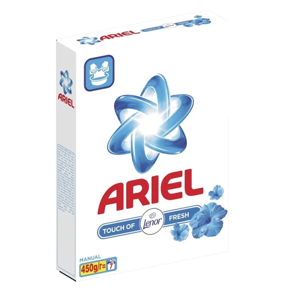 Απορρυπαντικό Ρούχων σε Σκόνη Touch Of Lenor ARIEL 450gr