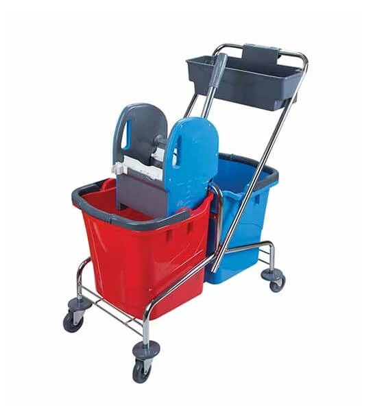 Καρότσι Επαγγελματικό με 2 Κάδους & Πρέσσα 1τμχ