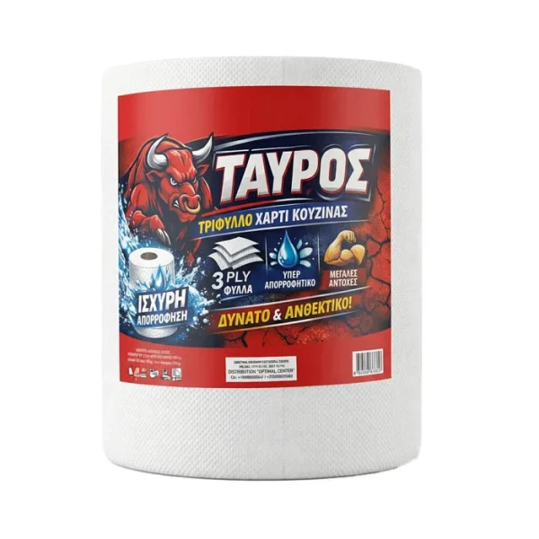 Χαρτί Κουζίνας 3Φ X Strong ΤΑΥΡΟΣ 700gr