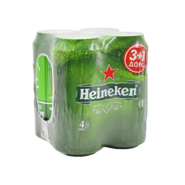 Μπύρα Κουτί HEINEKEN 500ml (3+1 ΔΩΡΟ)