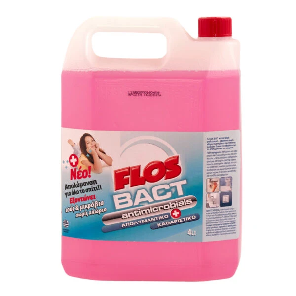 Υγρό Απολυμαντικό Επιφανειών Bact FLOS 4lt