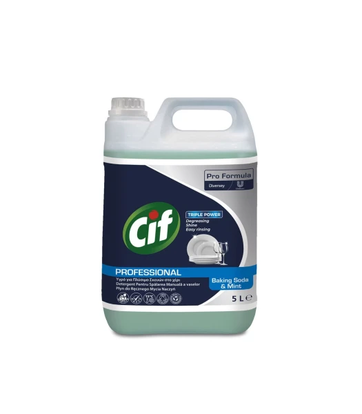 Απορρυπαντικό Πιάτων HDW Baking Soda & Mint για Πλύσιμο στο Χέρι PRO CIF 5lt
