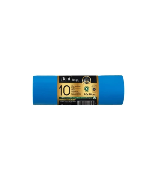 Σακούλες Απορριμμάτων Μπλε Premium 70x90cm TANI 10τμχ