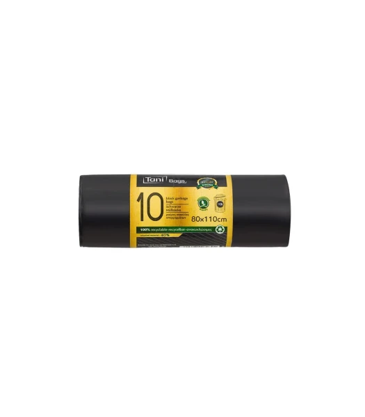 Σακούλες Απορριμμάτων Mαύρες Premium Strong 80x110 cm TANI 10τμχ