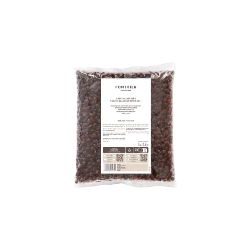 Μαύρο Φραγκοστάφυλλο (Blackcurrant) Frozen Fruits PONTHIER 1kg