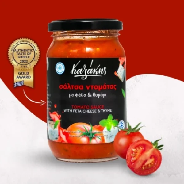 Σάλτσα Τομάτας με Φέτα & Θυμάρι KAZAKIS FAMILY 340gr
