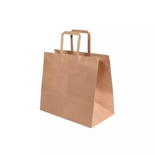 Σακούλα Χάρτινη Κραφτ 32x21x33cm με Χερούλι 1τμχ