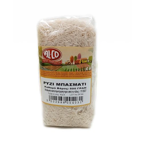 Ρύζι Μπασμάτι (Basmati) XXL Long Grain ALCO 500gr