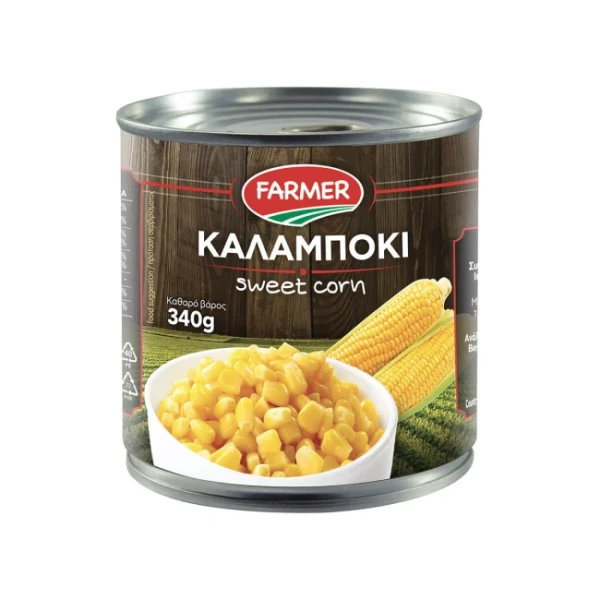 Καλαμπόκι (Sweet Corn) σε Κονσέρβα FARMER 340gr