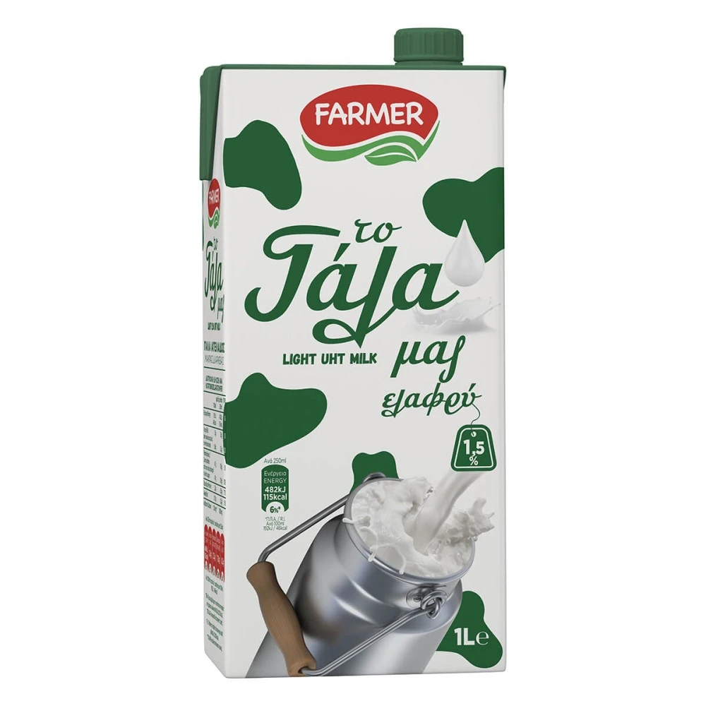 Γάλα Μακράς Διάρκειας 1,5% FARMER 1lt