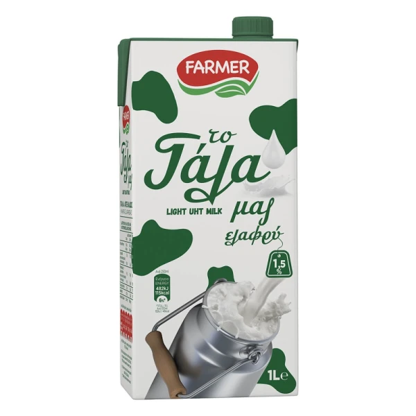 Γάλα Μακράς Διάρκειας 1,5% FARMER 1lt