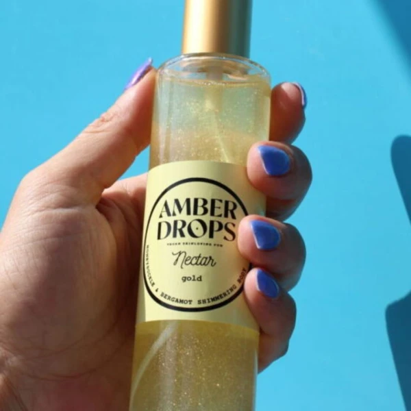Nectar Gold Ιριδίζον Λάδι Σώματος Αγιόκλημα & Περγαμόντο 100ml AMBER DROPS 1τμχ