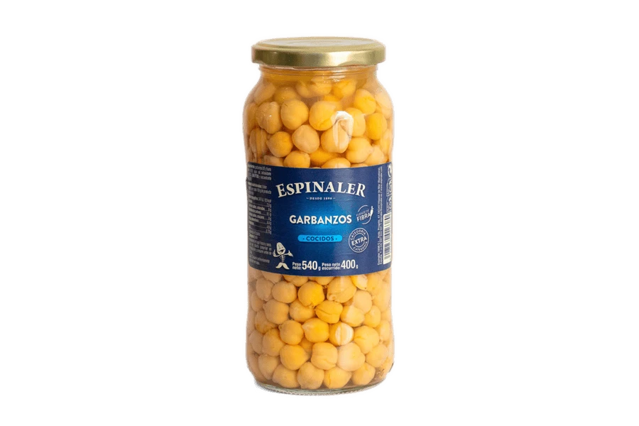 Ρεβύθια Bρασμένα σε Γυάλινο Βάζο ESPINALER 540gr