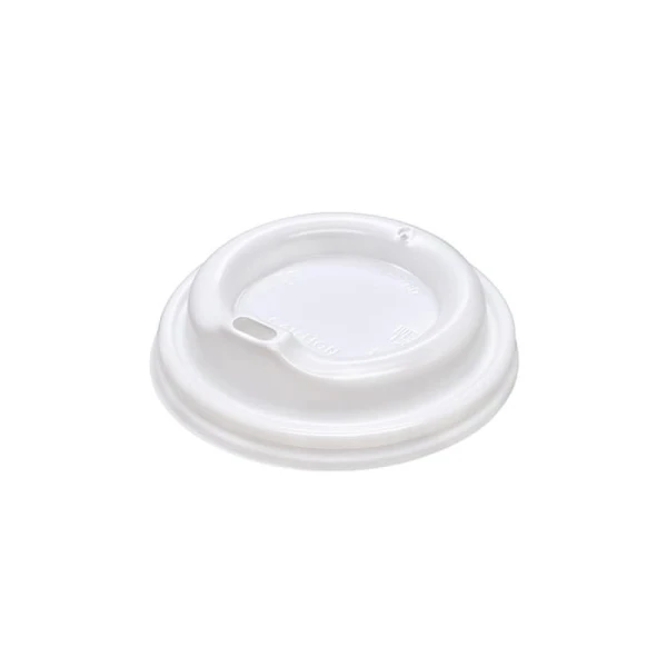 Καπάκι Πλαστικό Λευκό Πιπίλα για Ποτήρια 8oz 100τμχ