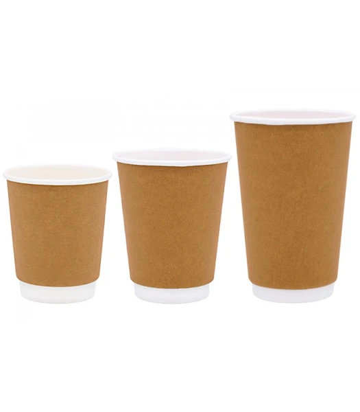 Ποτήρι Διπλότοιχο Κραφτ 16oz 25 τμχ