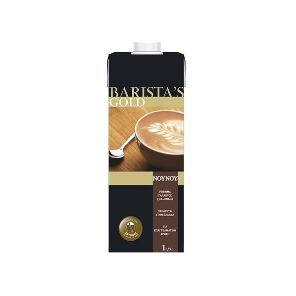 Γάλα Barista's Gold Πλήρες 2,6% ΝΟΥΝΟΥ 1lt (12x1l)