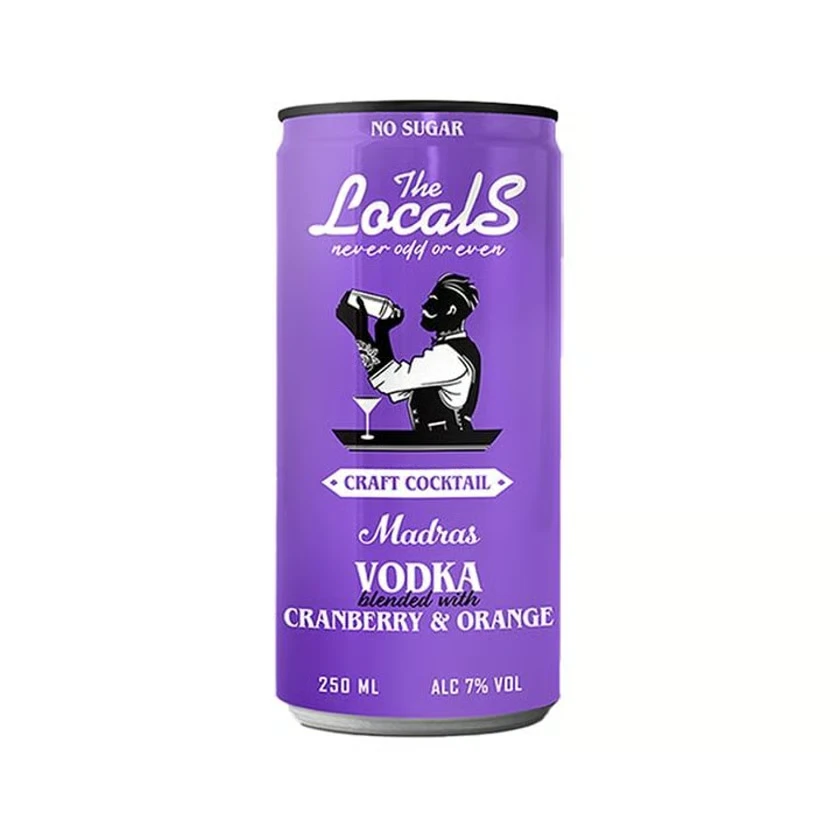 Έτοιμο Ποτό Madras Vodka Cranberry & Orange THE LOCALS 250ml