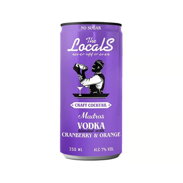 Έτοιμο Ποτό Madras Vodka Cranberry & Orange THE LOCALS 250ml