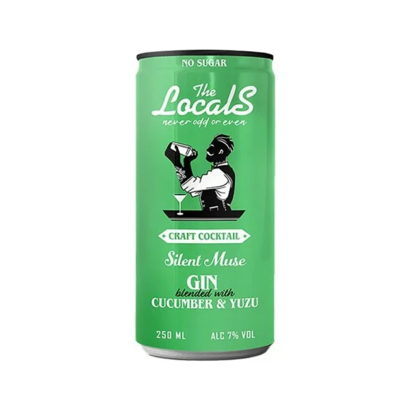 Έτοιμο Ποτό Silent Muse Gin Cucumber & Yuzu THE LOCALS 250ml