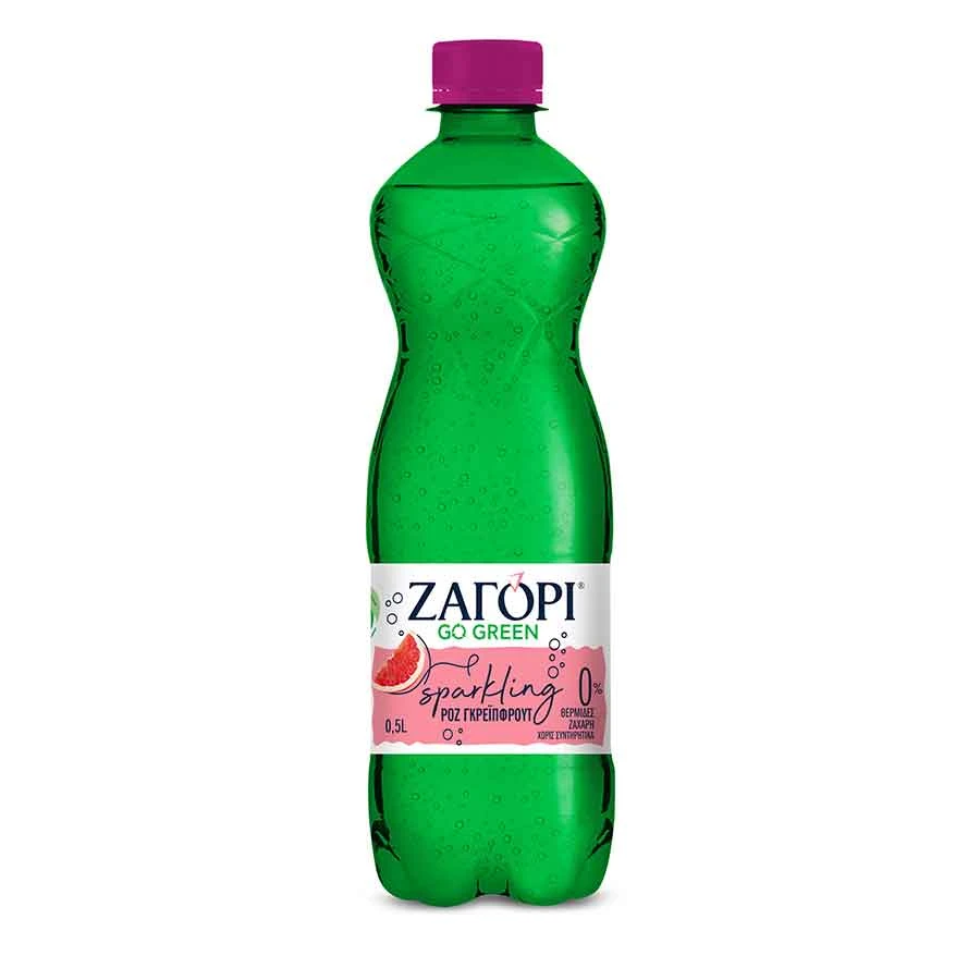 Ανθρακούχο Φυσικό Μεταλλικό Νερό Pink Grapefruit Pet ΖΑΓΟΡΙ 500ml
