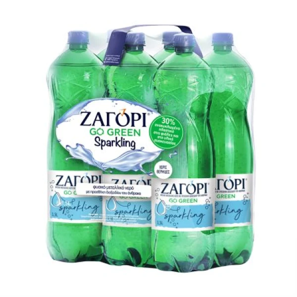 Ανθρακούχο Φυσικό Μεταλλικό Νερό Pet ΖΑΓΟΡΙ 1,5lt (6x1,5lt)