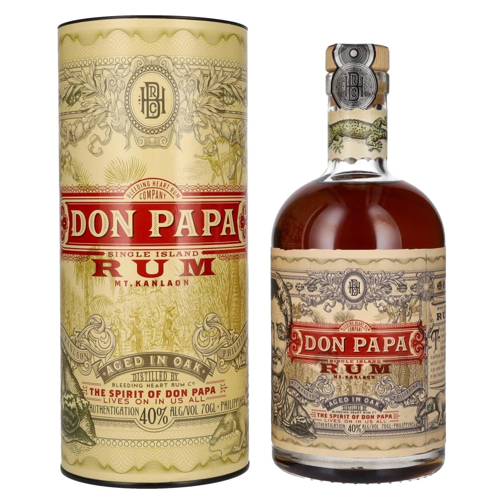 Ρούμι Single Island Giftbox DON PAPA 700ml