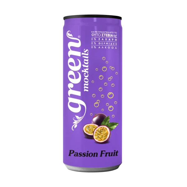 Mocktail Passion Fruit (Sleek Can) GREEN COLA 330ml