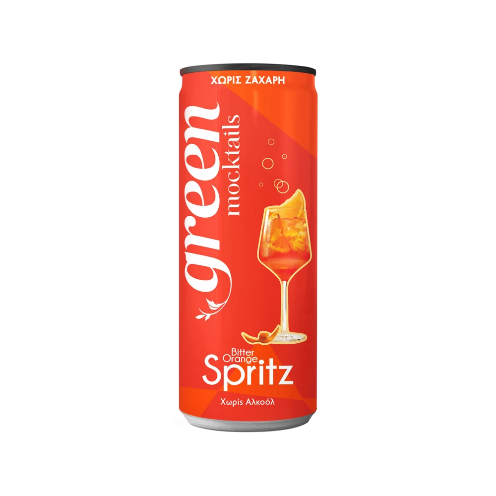 Mocktail Bitter Orange Spritz (Sleek Can) GREEN COLA 330ml