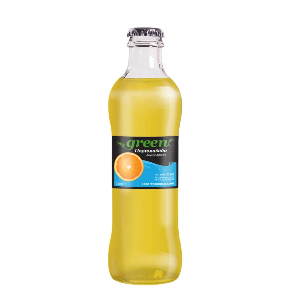 Αναψυκτικό Πορτοκαλάδα Χωρίς Ανθρακικό GREEN COLA 250ml