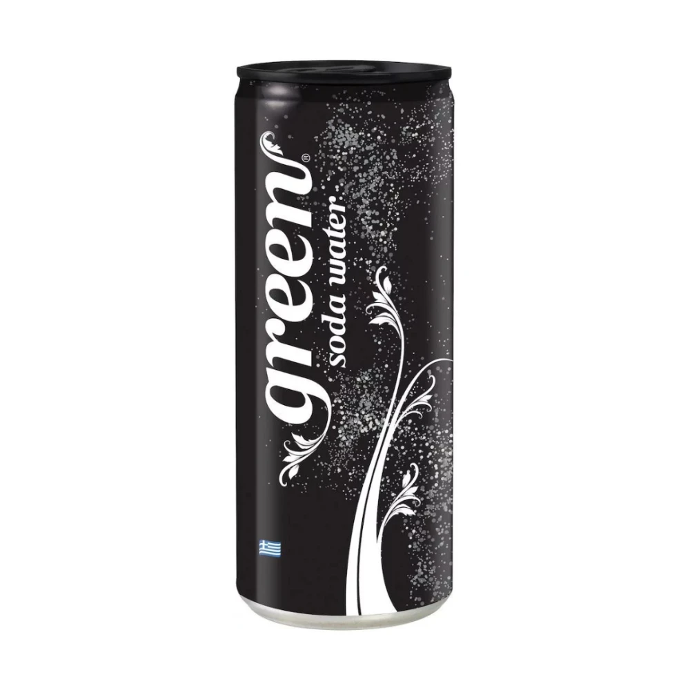 Ανθρακούχο Αναψυκτικό Σόδα (Sleek Can) GREEN COLA 330ml
