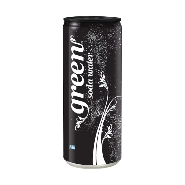 Ανθρακούχο Αναψυκτικό Σόδα (Sleek Can) GREEN COLA 330ml
