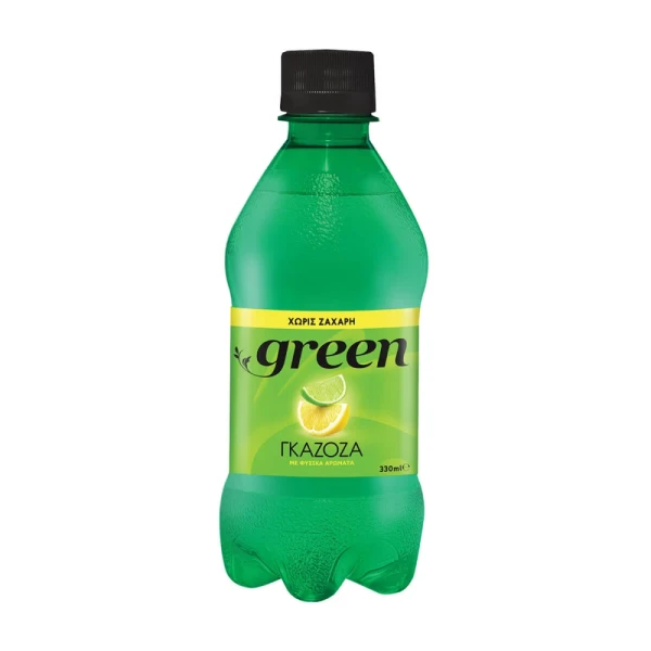Ανθρακούχο Αναψυκτικό Γκαζόζα Pet GREEN COLA 330ml