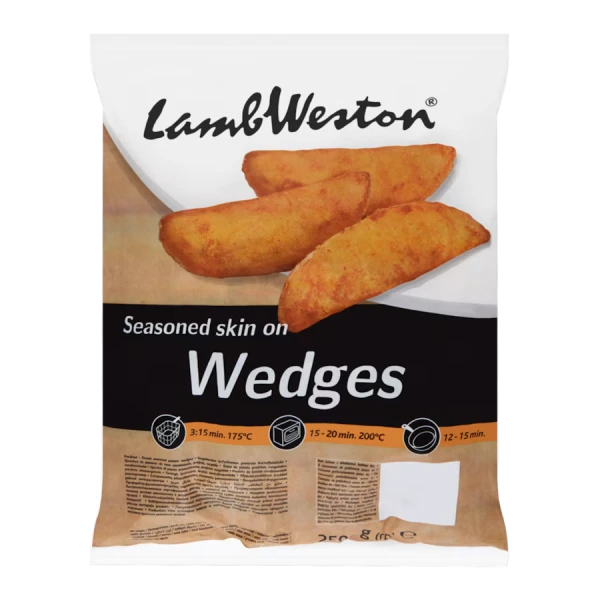 Πατάτες Seasoned Wedges Skin-On Κατεψυγμένες LAMB WESTON 2,5kg (4x2,5kg)