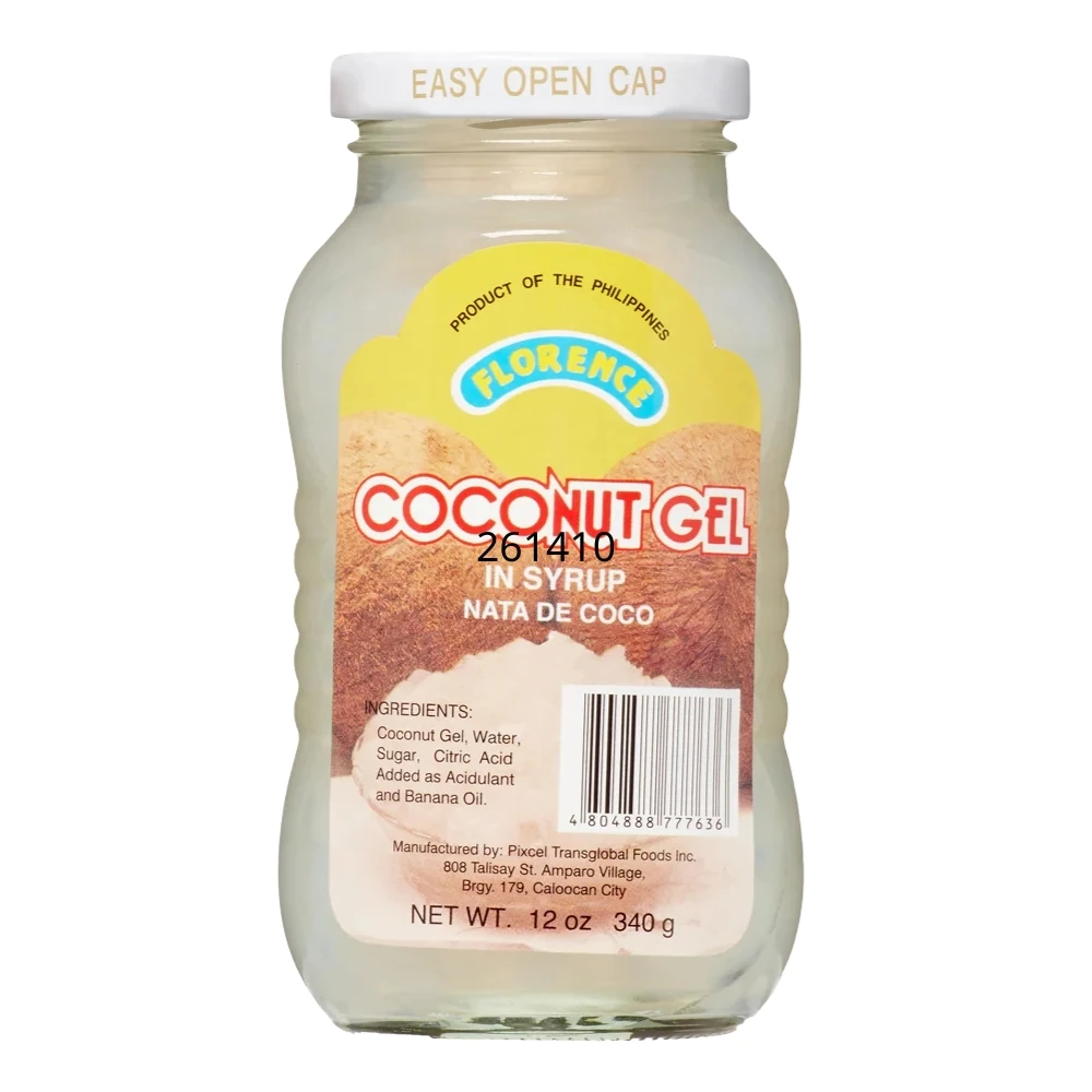 Ζελέ Καρύδας (Nata de Coco) FLORENCE 340gr (24x340gr)